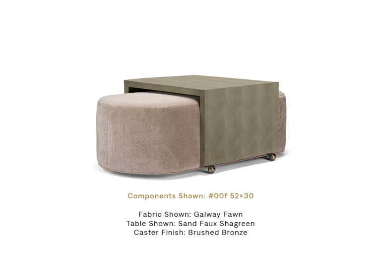 BJ_Leo_Ottoman_GalwayFawn _SandFauxShagreen_ShownAs