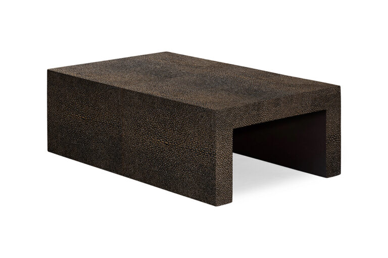 BurtonJames_ArmTable_DarkMushroom_FauxShagreen_2