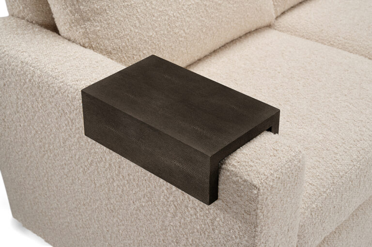 BurtonJames_ArmTable_DarkMushroom_FauxShagreen_2